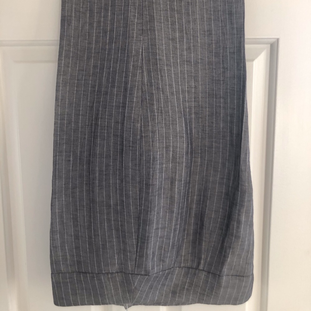 Armani Collezioni linen grey trousers